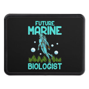 Funny Scuba Diving Gift Dive Biology Future Marine Hitch Cover