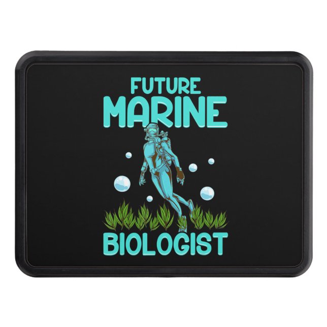 Funny Scuba Diving Gift Dive Biology Future Marine Hitch Cover (Front)