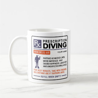 Funny Scuba Diving Mug Prescription Design 