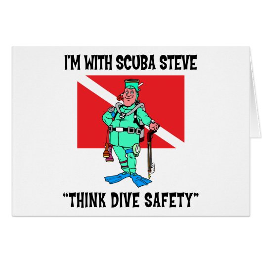 Funny SCUBA Steve Cards (Front Horizontal)