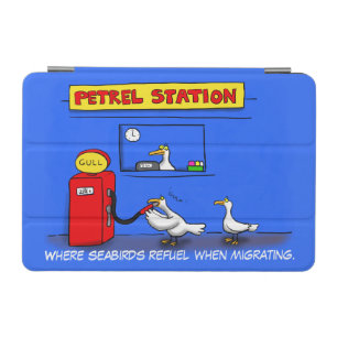 Funny sea gulls petrel cartoon humor iPad mini cover