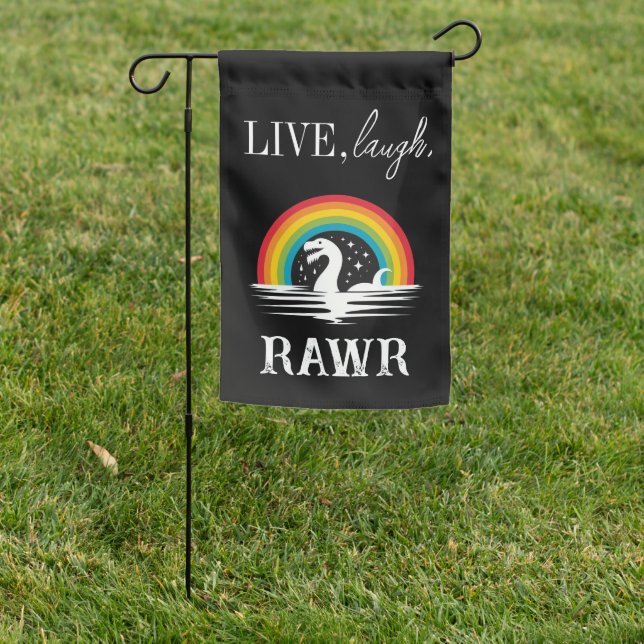 Funny Sea Monster Garden Flag (In SItu)