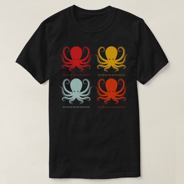 Funny Sea Monster Gift Animal Octopus T-Shirt (Design Front)