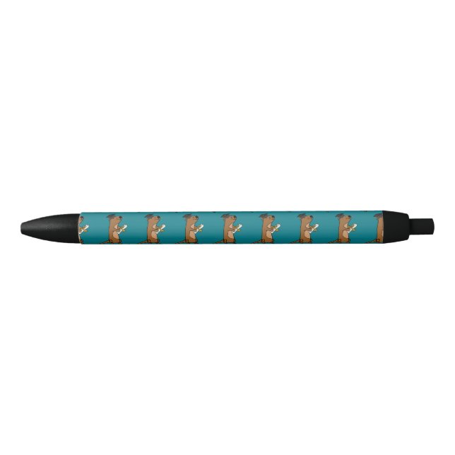 Funny Sea Otter Graduation Cartoon Pen (Front)