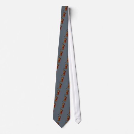 Funny Sea Otter Playing Guitar Neck Tie