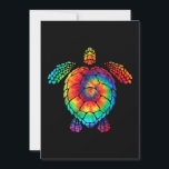 Funny Sea Turtle Ocean Tie Dye Rainbow Hippie Cost Save The Date<br><div class="desc">Funny Sea Turtle Ocean Tie Dye Rainbow Hippie Cost</div>