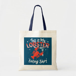 Funny Seafood Lobster Eating Crawfish Lover Tote Bag