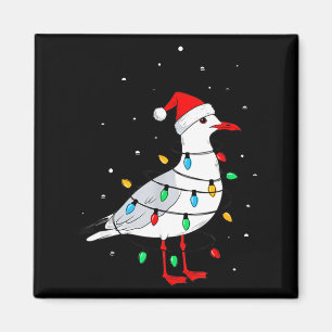 Funny Seagull Bird Christmas Animal Lover Magnet