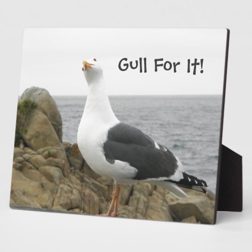 Funny Seagull Custom Plaque