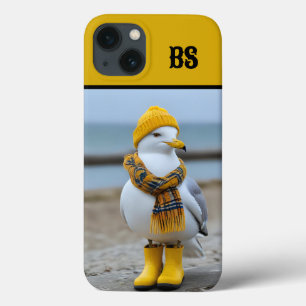 Funny Seagull in Rain Boots – Beach Humor iPhone 13 Case