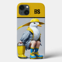 Funny Seagull in Rain Boots – Beach Humor