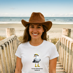 Funny Seagull in Rain Boots – Beach Humor Tri-Blend Shirt