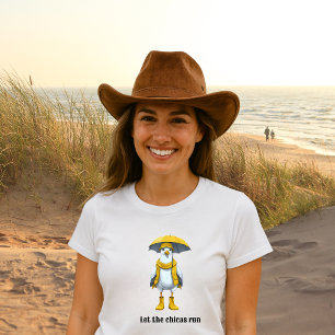 Funny Seagull in Rain Boots – Beach Humor Tri-Blend Shirt