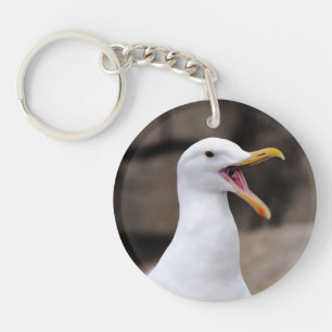 FUNNY Seagull Keychain