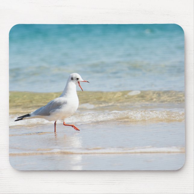 Funny seagull mouse pad (Front)