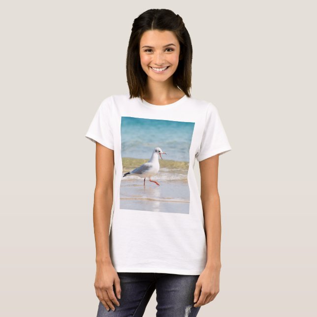 Funny seagull T-Shirt (Front Full)
