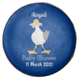 Funny seagull with French fries cartoon Chocolate Covered Oreo