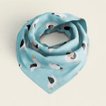 Funny Seagulls on Blue Background Pattern Bandana<br><div class="desc">Funny Seagulls on Blue Background Pattern</div>