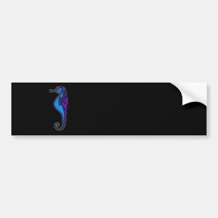 Funny seahorse bumper sticker