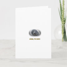 Funny Seal Dude I'm Busy Greeting Card