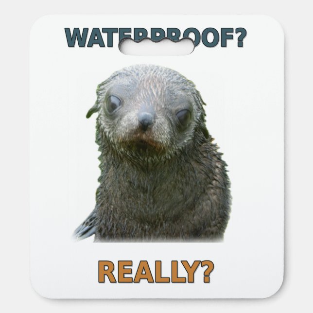 Funny Seal Really Waterproof Seat Cushion (Front Vertical)