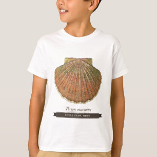 Funny Seashell for Kids "Shell Yeah Dude" Beach T-Shirt