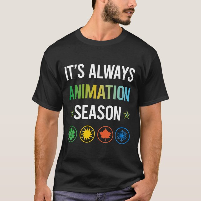 Funny Season Animation T-Shirt (Front)