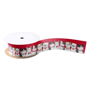 Funny Season To Be Merry Holiday Celebration Satin Ribbon