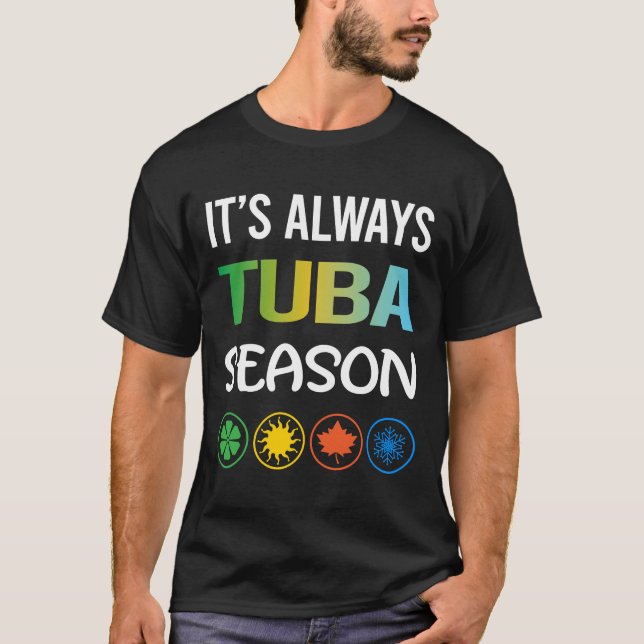 Funny Season Tuba T-Shirt (Front)