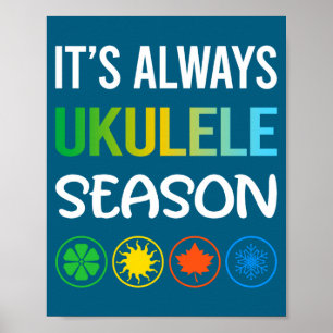 Funny Season Ukulele Poster