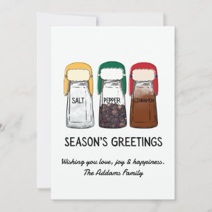 FUNNY SEASONS GREETINGS Flat Holiday Card