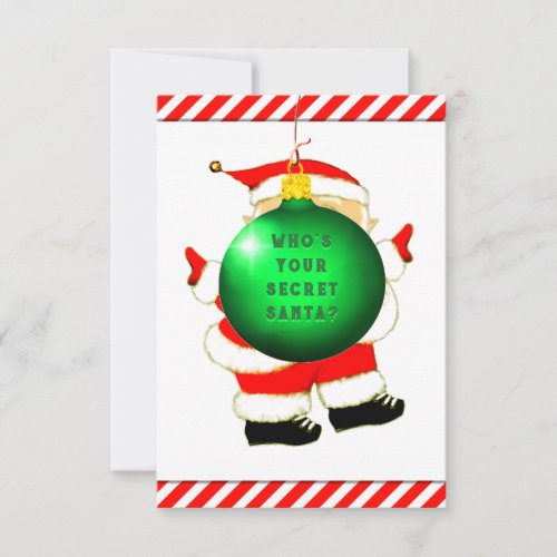 Funny Secret Santa Christmas Card