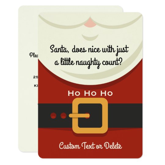 Funny Secret Santa Christmas Gift Exchange Party Invitation