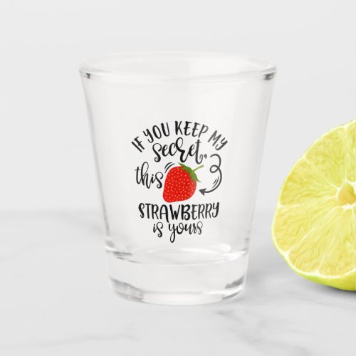 Funny Secret Santa Design Idea Shot Glass