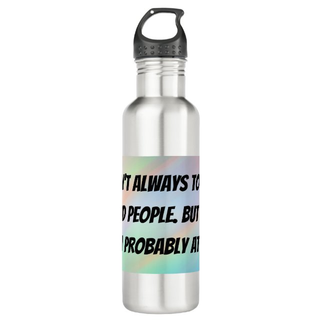 Funny Secret Santa Gift - Watter Bottle (Front)
