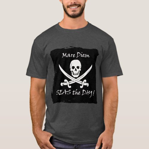 Funny Seize the Day Pirate Pun T_Shirt