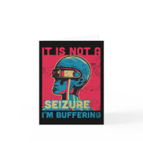 Funny Seizure - Purple ribbon for Epilepsy Awarene Card