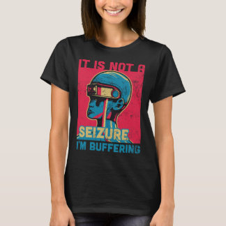 Funny Seizure - Purple ribbon for Epilepsy Awarene T-Shirt