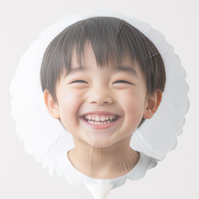 Funny Selfie Photo Upload Your Face Party Design Balloon (Front)