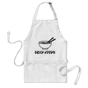 Funny Send Noods Chinese Food Chef Pocket Apron