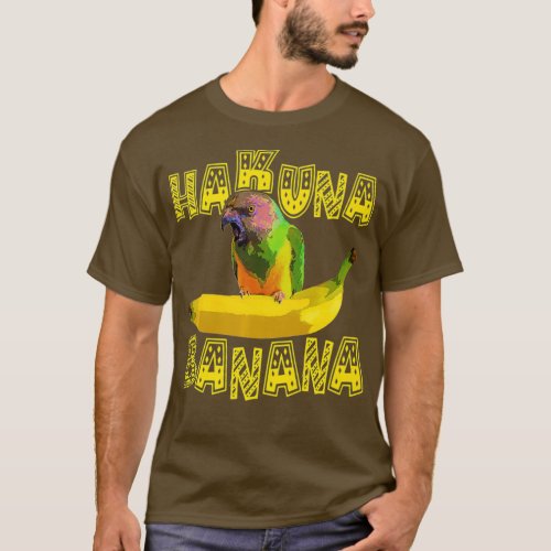Funny Senegal Parrot Banana Joke Premium T_Shirt