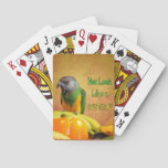 Funny Senegal Parrot Banana Poker Cards