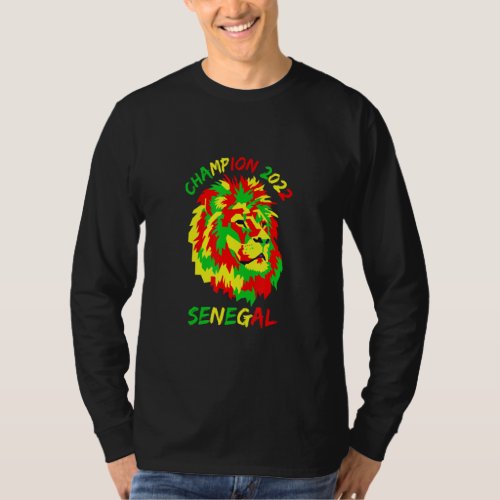 Funny Senegal Quote Champion 2022 African Cool Sen T_Shirt
