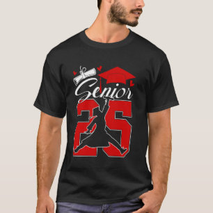 Funny Senior 2025 Class Of 2025 Graduation Basketb T-Shirt