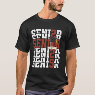 Funny Senior 2025 Class Of 2025 Graduation Footbal T-Shirt