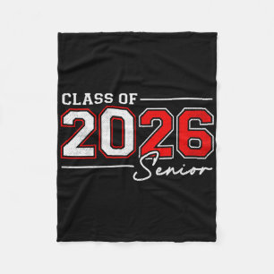 Funny Senior 2026 Cl Of 2026 Seniors Back To Schoo Fleece Blanket