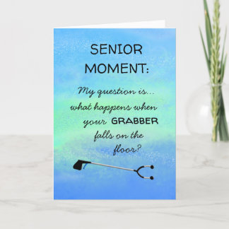 Funny Senior Add Name Age Happy Birthday Card