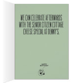 Funny Senior Citizen “Thong Panties” Birthday Card (Inside (Right))