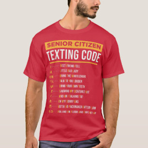Funny Senior Citizens Teting Code Gift For Grandpa T-Shirt