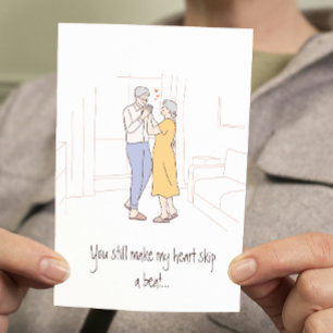 Funny Senior Couple Valentine Card